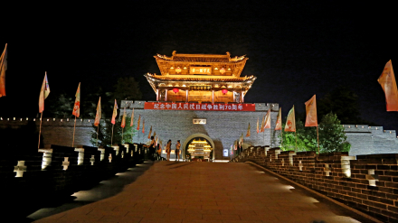 台儿庄城楼夜景 台儿庄城楼夜景