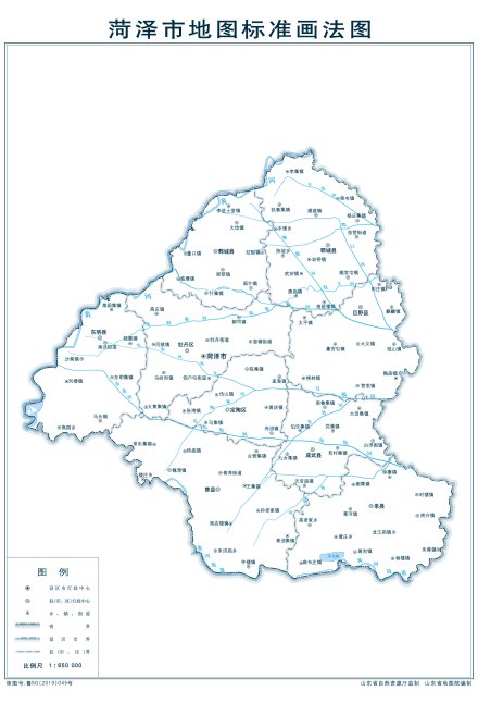菏泽市地图 菏泽市地图
