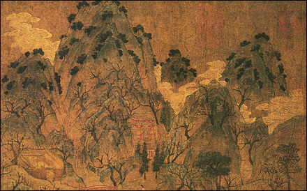 隋 展子虔《游春图》局部 隋 展子虔《游春图》局部