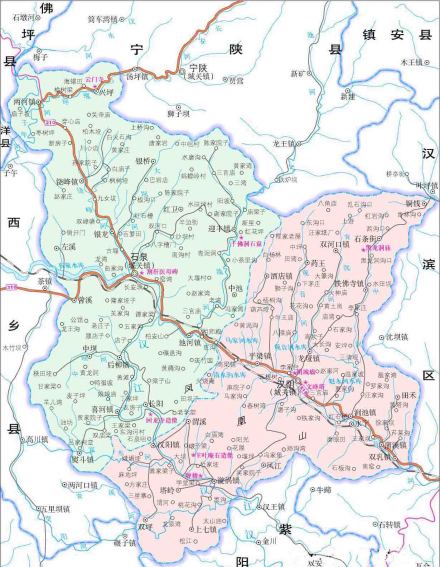 汉阴县地图 汉阴县地图