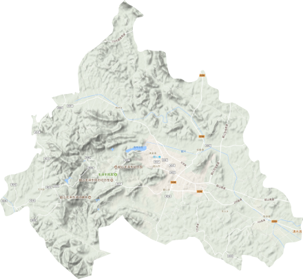 韶山市地形图高清版大图