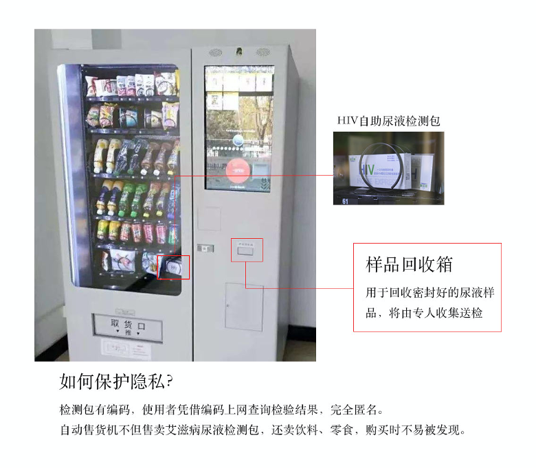 自助尿液检测包售卖机