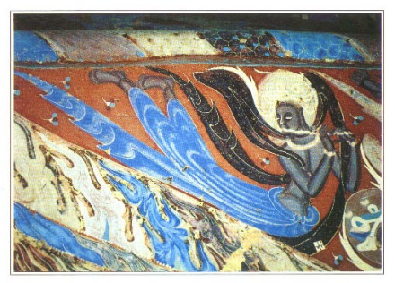 敦煌249窟西魏天宫伎乐 敦煌249窟西魏天宫伎乐