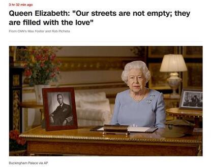 伊丽莎白二世发表电视讲话纪念二战胜利 伊丽莎白二世发表电视讲话纪念二战胜利