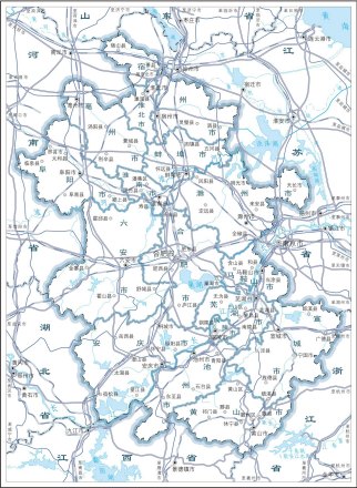 安徽地图（要素版）