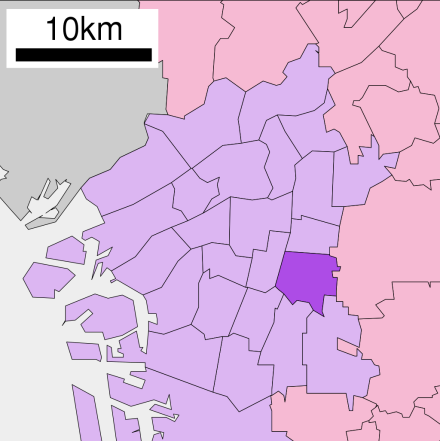 生野区在大阪市的位置
生野区在大阪市的位置