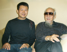 院长王楚文与国学大师文怀沙 院长王楚文与国学大师文怀沙