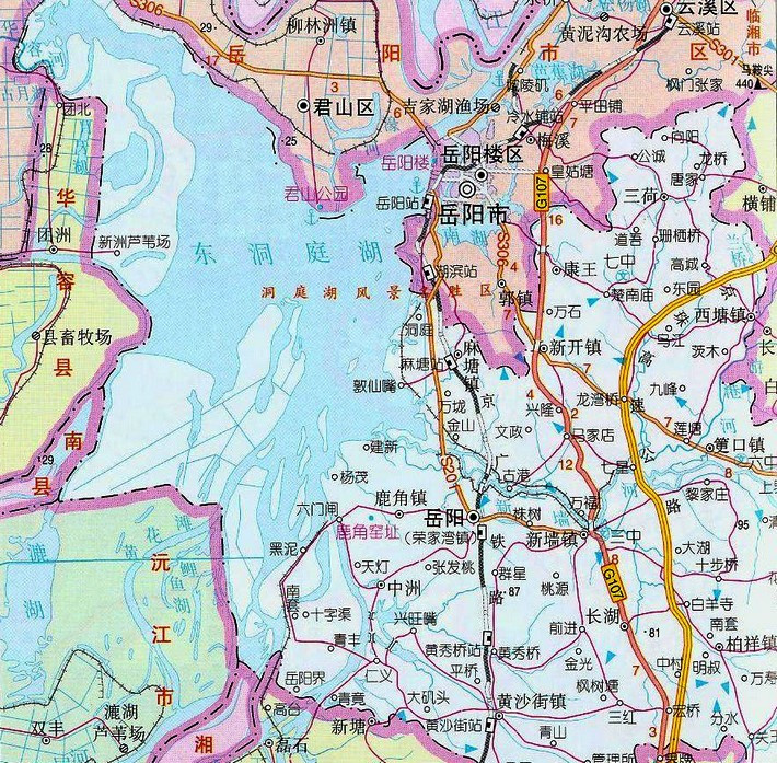 东洞庭湖位置境域