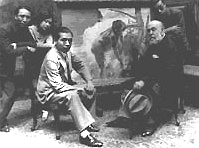 傅雷、张弦、刘海粟夫妇拜访画家裴那 傅雷、张弦、刘海粟夫妇拜访画家裴那