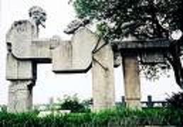 锺子期与俞伯牙的塑像 锺子期与俞伯牙的塑像