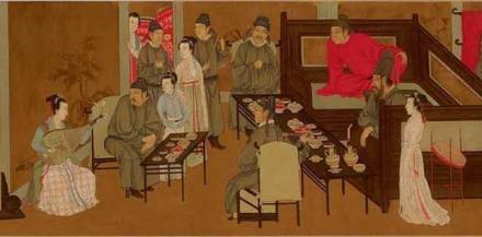 顾闳中《韩熙载夜宴图》卷局部 顾闳中《韩熙载夜宴图》卷局部