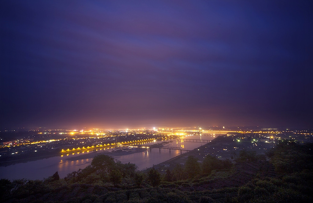 夹江城夜景
