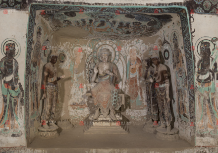 莫高窟 第0320窟 主室 西壁 盛唐 莫高窟 第0320窟 主室 西壁 盛唐