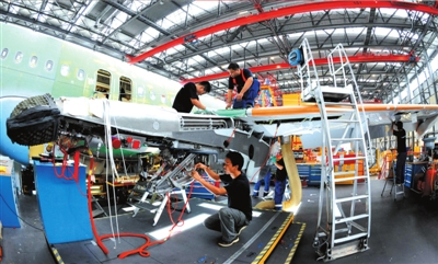 空客A320天津总装线 空客A320天津总装线