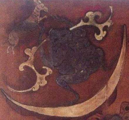 马王堆出土的嫦娥奔月帛画 马王堆出土的嫦娥奔月帛画