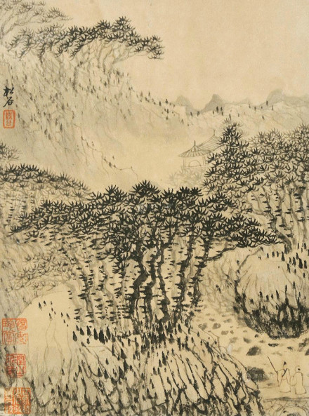 梅清 小景 册页之二 梅清 小景 册页之二