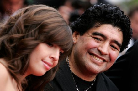 马拉多纳与女儿 马拉多纳与女儿