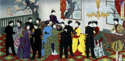 鹿鸣馆内的舞会 鹿鸣馆内的舞会