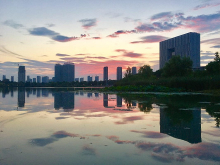 夕阳下的镇江 夕阳下的镇江