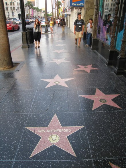 好莱坞星光大道明星手印 好莱坞星光大道明星手印