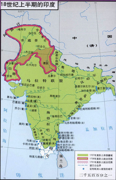 18世纪上半期的印度 18世纪上半期的印度