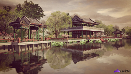 上下天光景区复原图 上下天光景区复原图