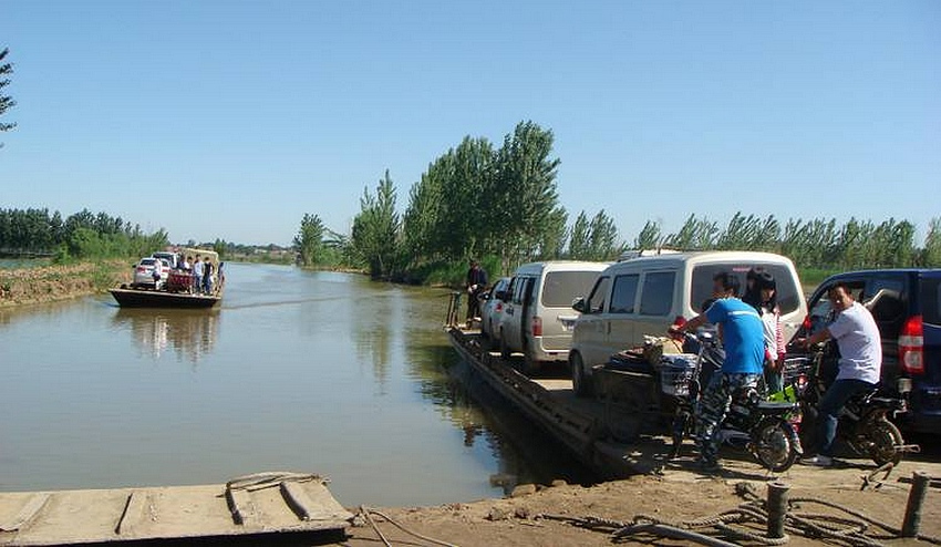 白洋淀西南角端村镇渡口