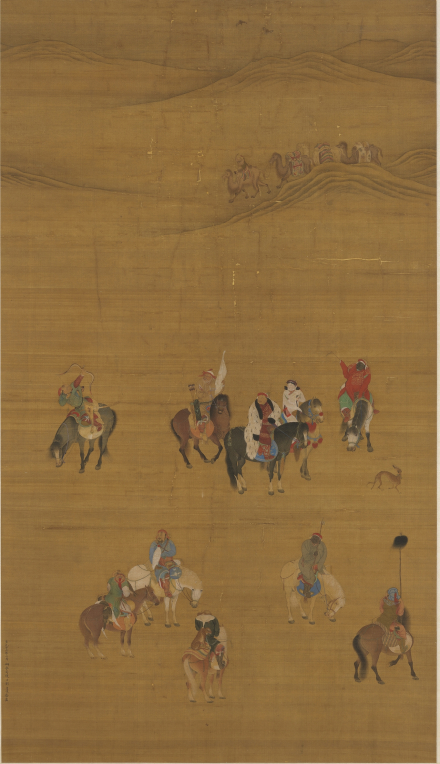 1280年刘贯道作《元世祖出猎图》(台北故宫博物院藏)
1280年刘贯道作《元世祖出猎图》(台北故宫博物院藏)