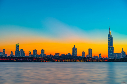 玄武湖天际线 玄武湖天际线