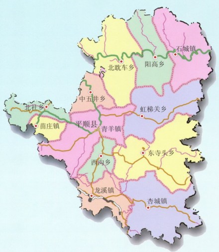 平顺县行政区划图
平顺县行政区划图