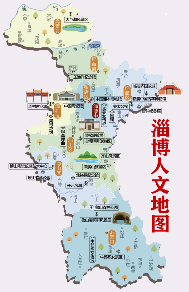 淄博人文地图