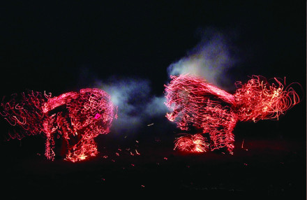 莘县温庄火狮子 莘县温庄火狮子