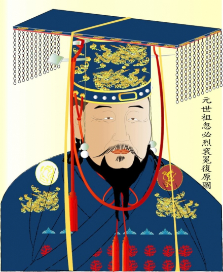 忽必烈衮冕想像复原(hayashiutou制作) 忽必烈衮冕想像复原(hayashiutou制作)