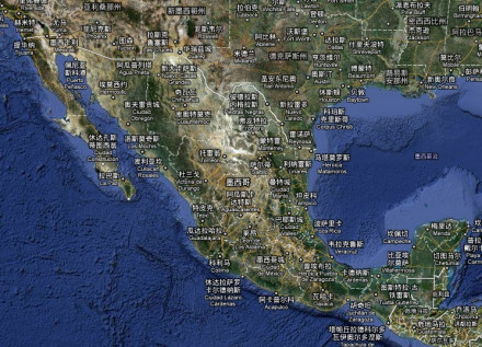 墨西哥卫星地图 墨西哥卫星地图