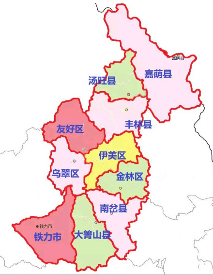 伊春市行政区划 伊春市行政区划