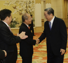 前中共中央政治局常委全国政协主席俞正声会见孙大文院士 前中共中央政治局常委全国政协主席俞正声会见孙大文院士