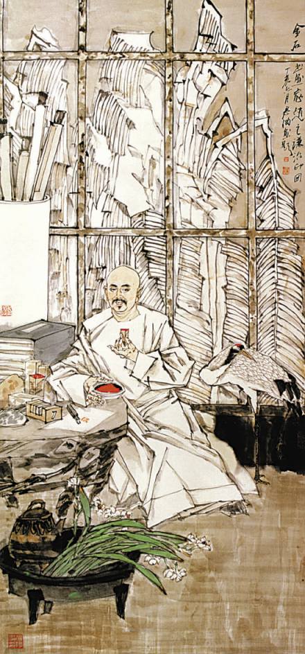 徐君陶绘《赵之谦》 徐君陶绘《赵之谦》