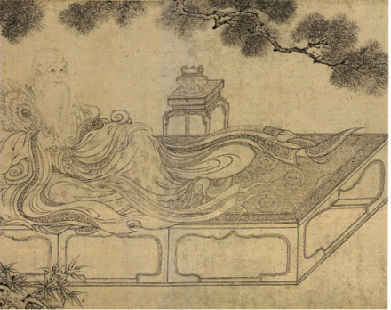 老子授经图卷(局部) 老子授经图卷(局部)