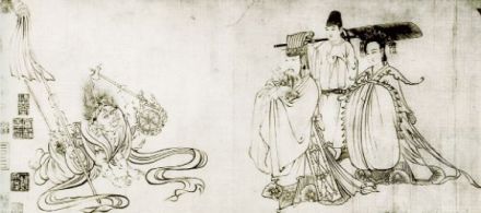 吴道子《送子天王图》 吴道子《送子天王图》