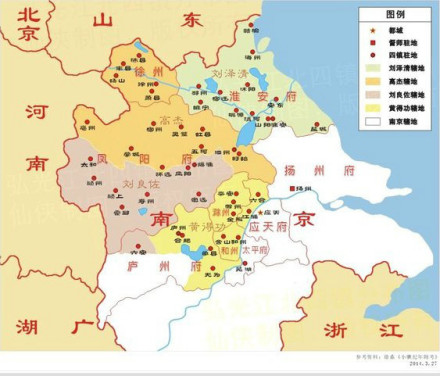 江北四镇形势 江北四镇形势