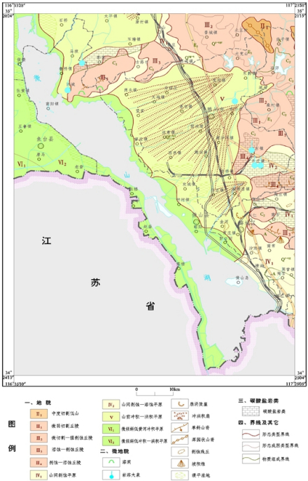 微山县地貌图 微山县地貌图