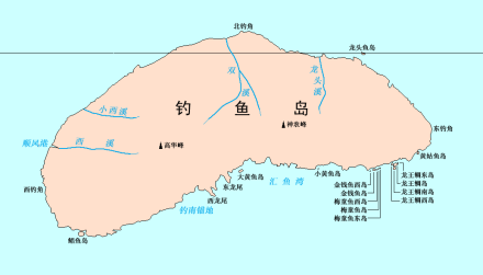 台湾的附属岛屿钓鱼岛地图 台湾的附属岛屿钓鱼岛地图
