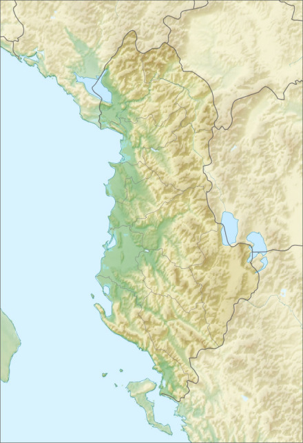 阿尔巴尼亚地形图
阿尔巴尼亚地形图