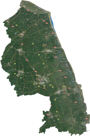 盐城市卫星图 盐城市卫星图