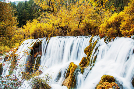 树正瀑布 树正瀑布