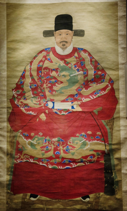 山东省博物馆藏《戚继光像》 山东省博物馆藏《戚继光像》