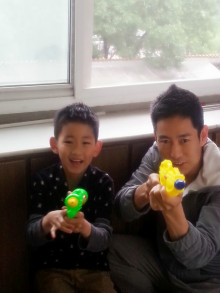 和儿子的合影 和儿子的合影