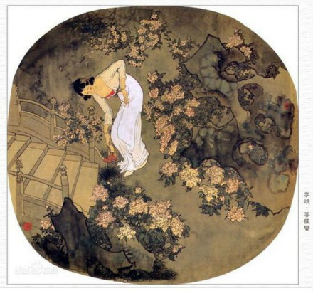 《菩萨蛮·花明月暗笼轻雾》意境图 《菩萨蛮·花明月暗笼轻雾》意境图