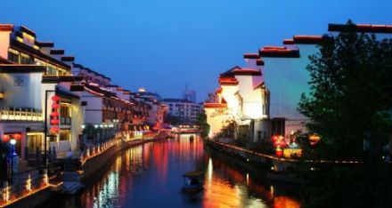 南京秦淮河夜景 南京秦淮河夜景