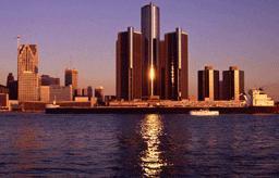 底特律河风景 底特律河风景